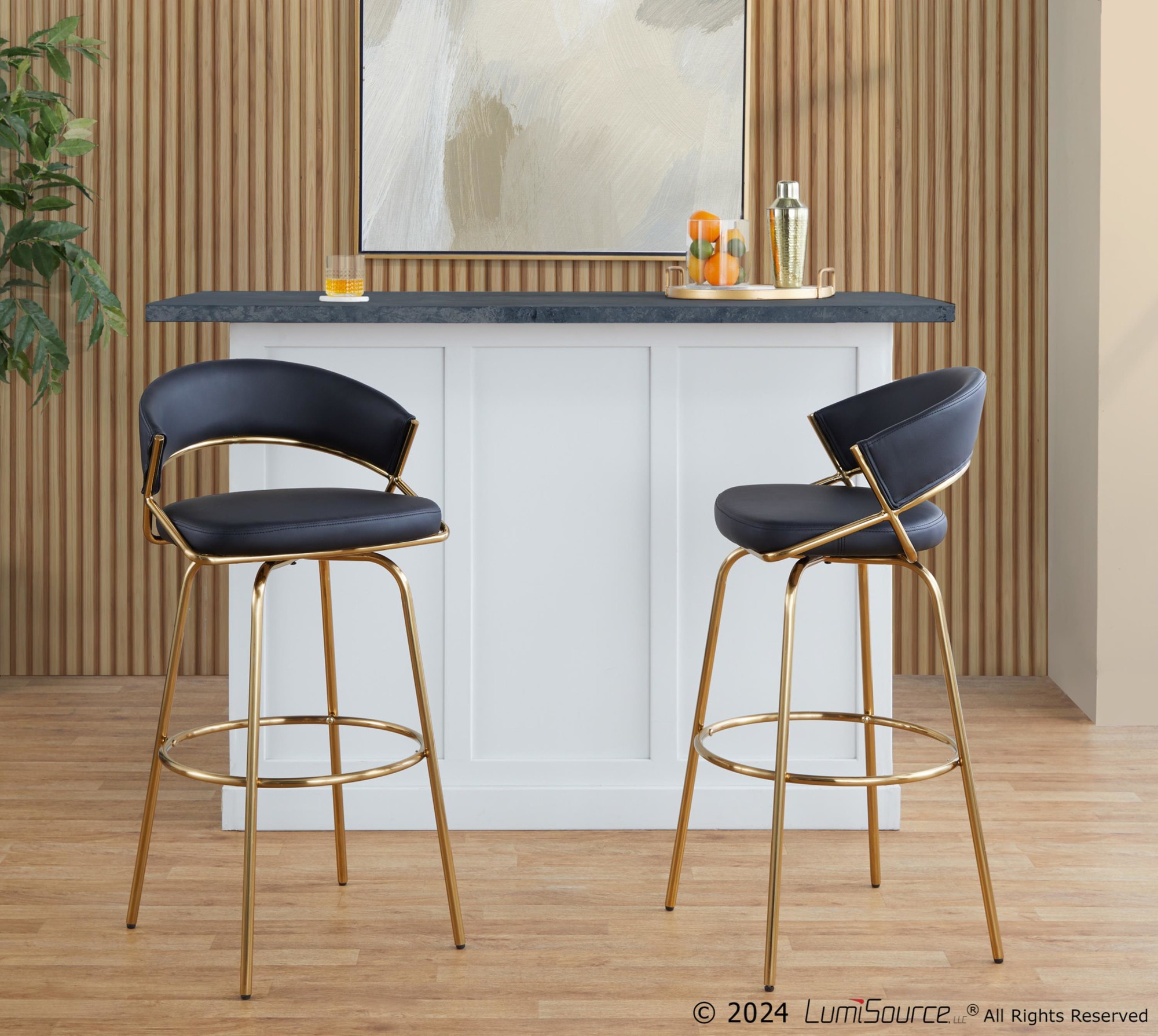 Jie 30" Fixed-height Barstool - Set Of 2